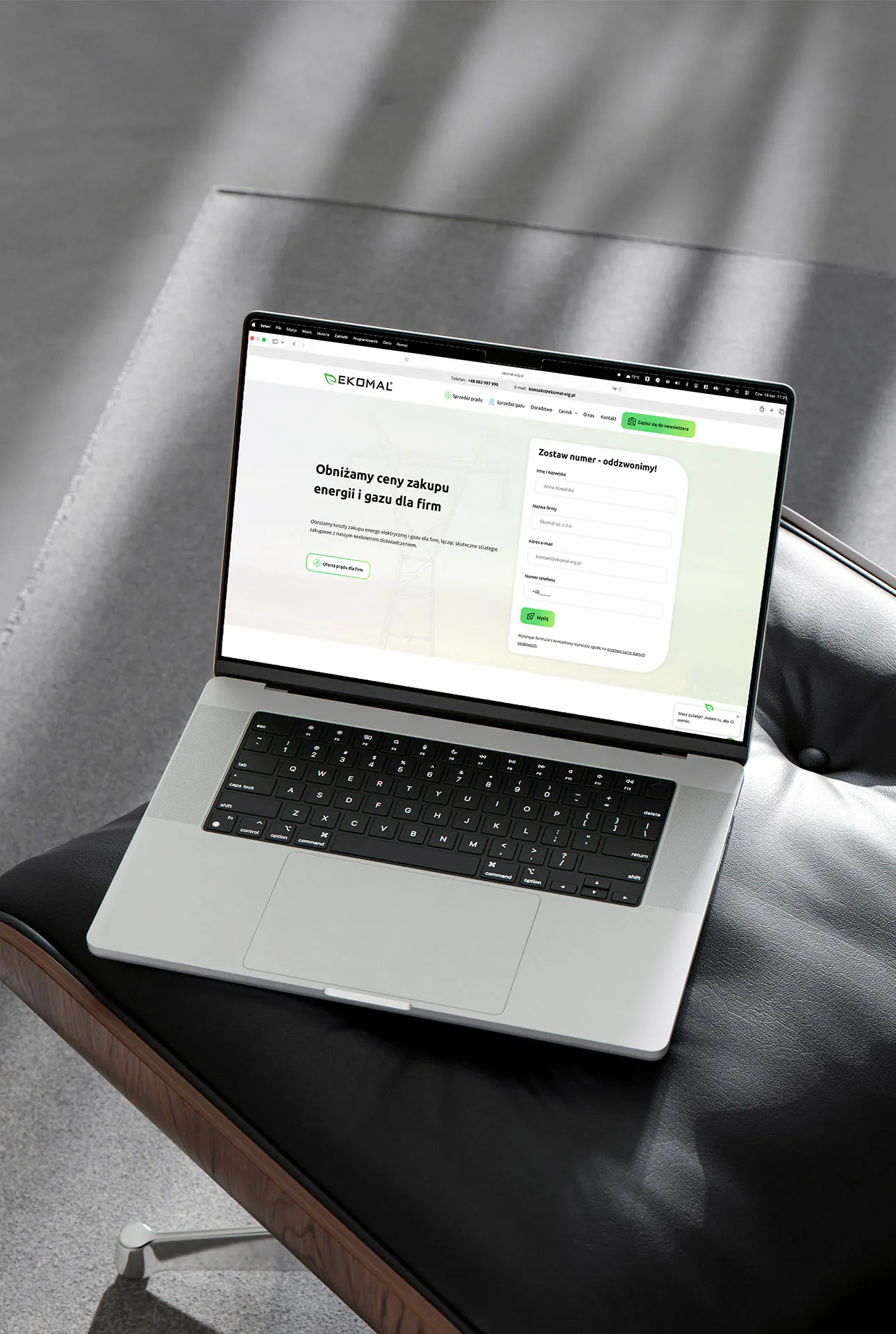 Tanie strony internetowe - prąd dla firm